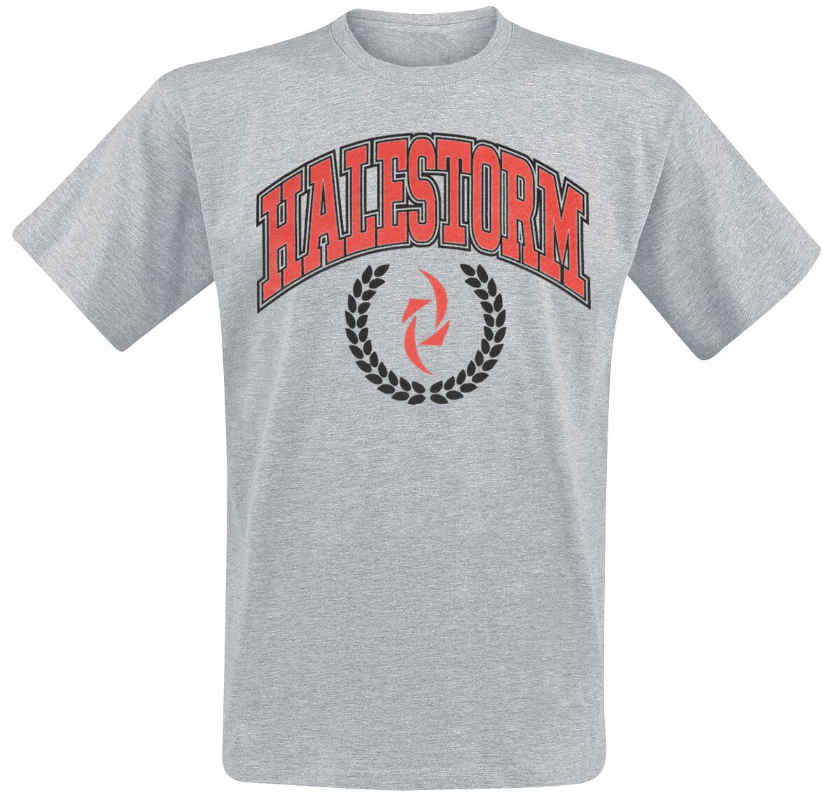 Halestorm T-Shirt – Varsity Logo – S bis XXL – für Männer – Größe XL – grau meliert  – Lizenziertes Merchandise!