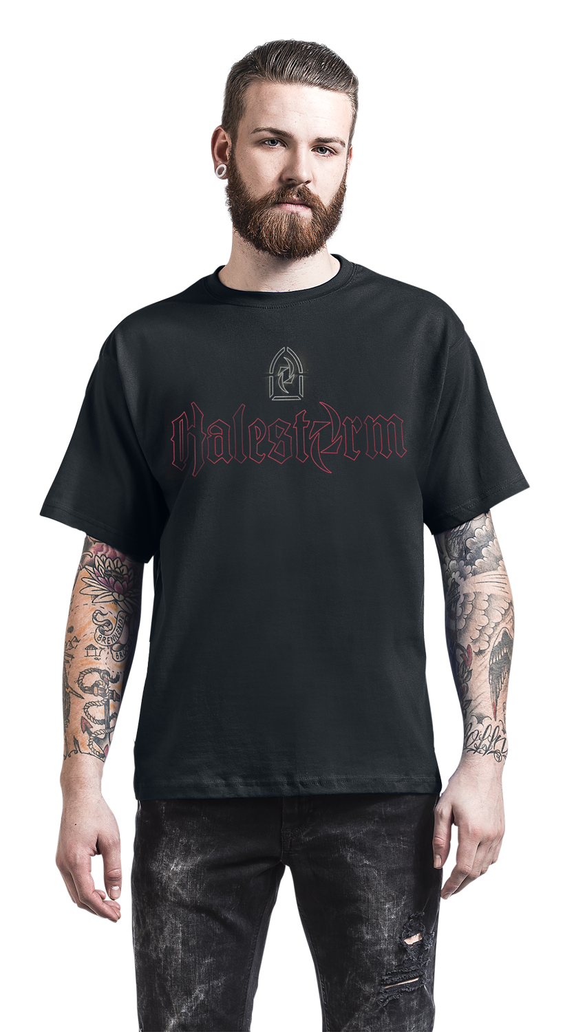 Halestorm Neon Logo T-Shirt schwarz