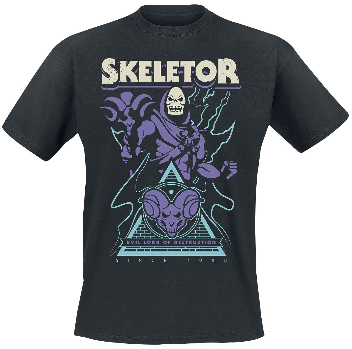 Levně Masters Of The Universe Skeletor - Pyramide Tričko černá