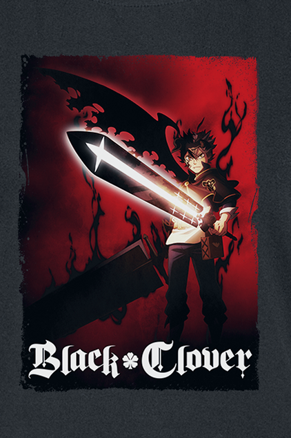 Black Clover - Anime T-Shirt - Find Your Power - S bis XL - für Damen - Größe S - schwarz  - Lizenzierter Fanartikel
