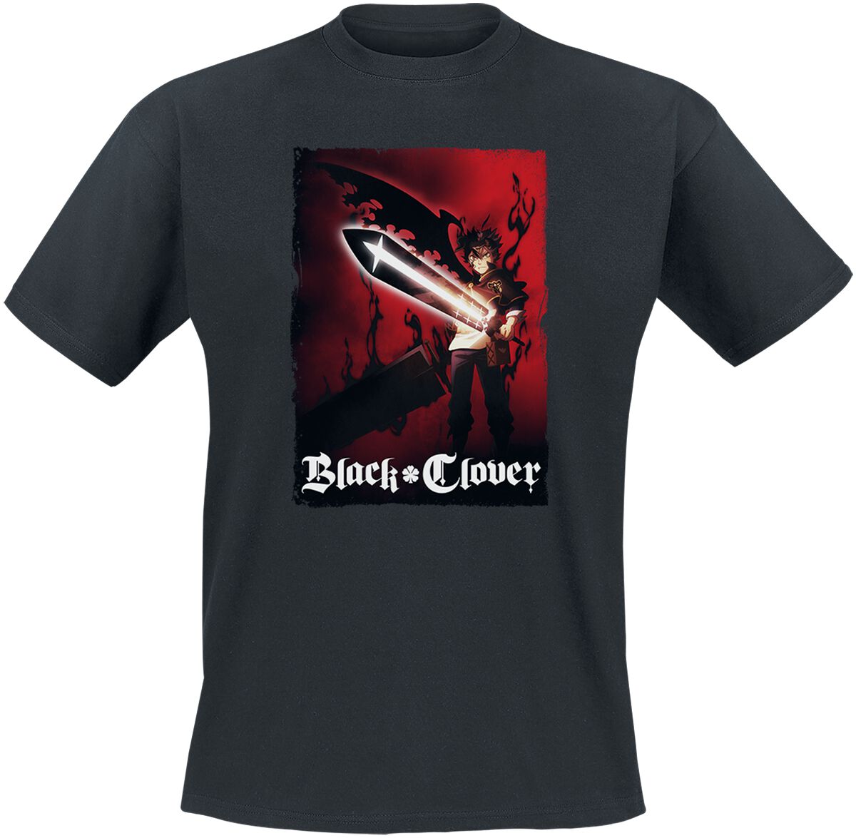 Black Clover - Anime T-Shirt - Find Your Power - S bis M - für Männer - Größe S - schwarz  - Lizenzierter Fanartikel