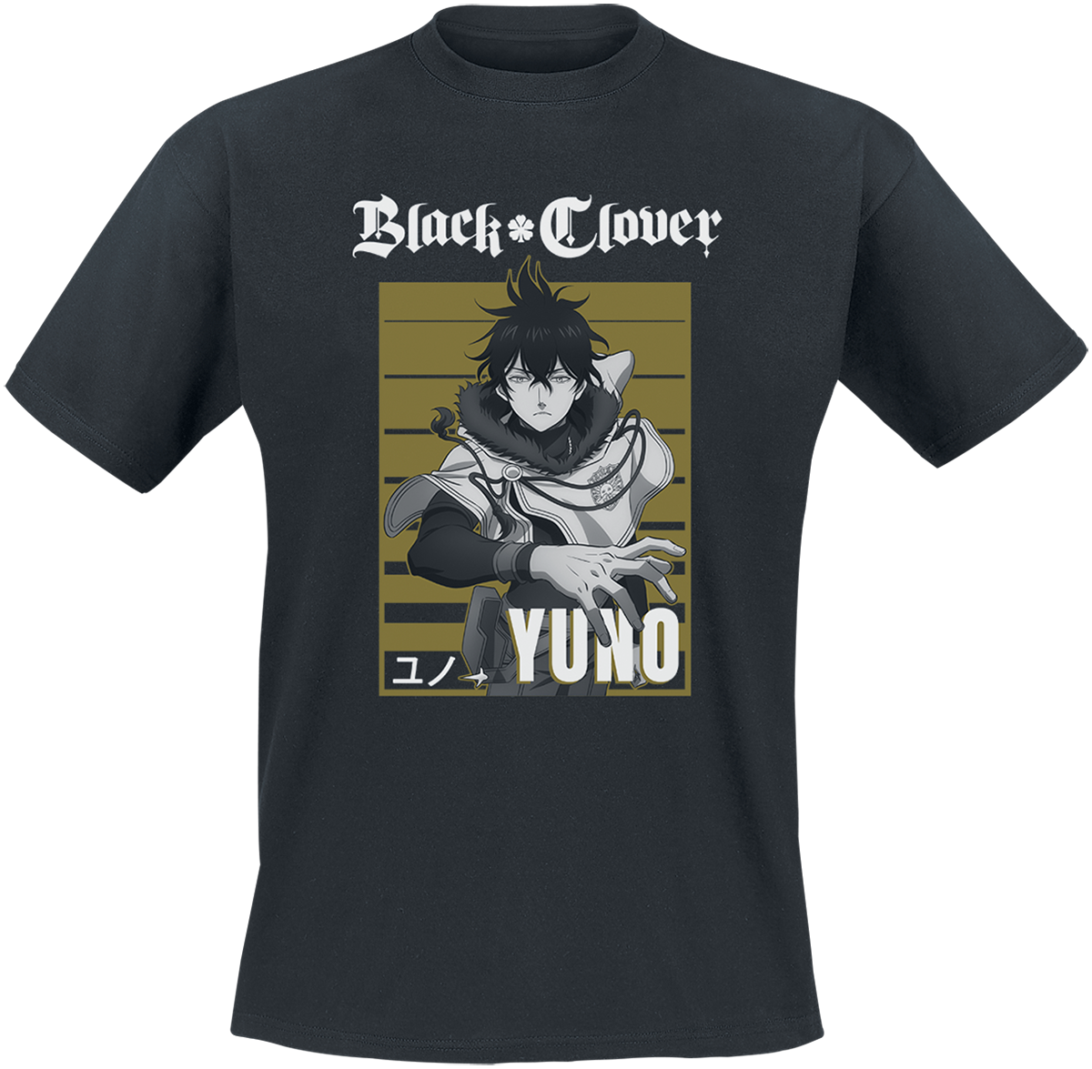 Black Clover - Yuno - T-Shirt - schwarz