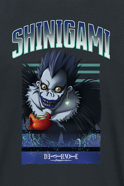 Death Note - Anime T-Shirt - Ryuk - Shinigami - S bis XXL - für Männer - Größe M - schwarz  - Lizenzierter Fanartikel