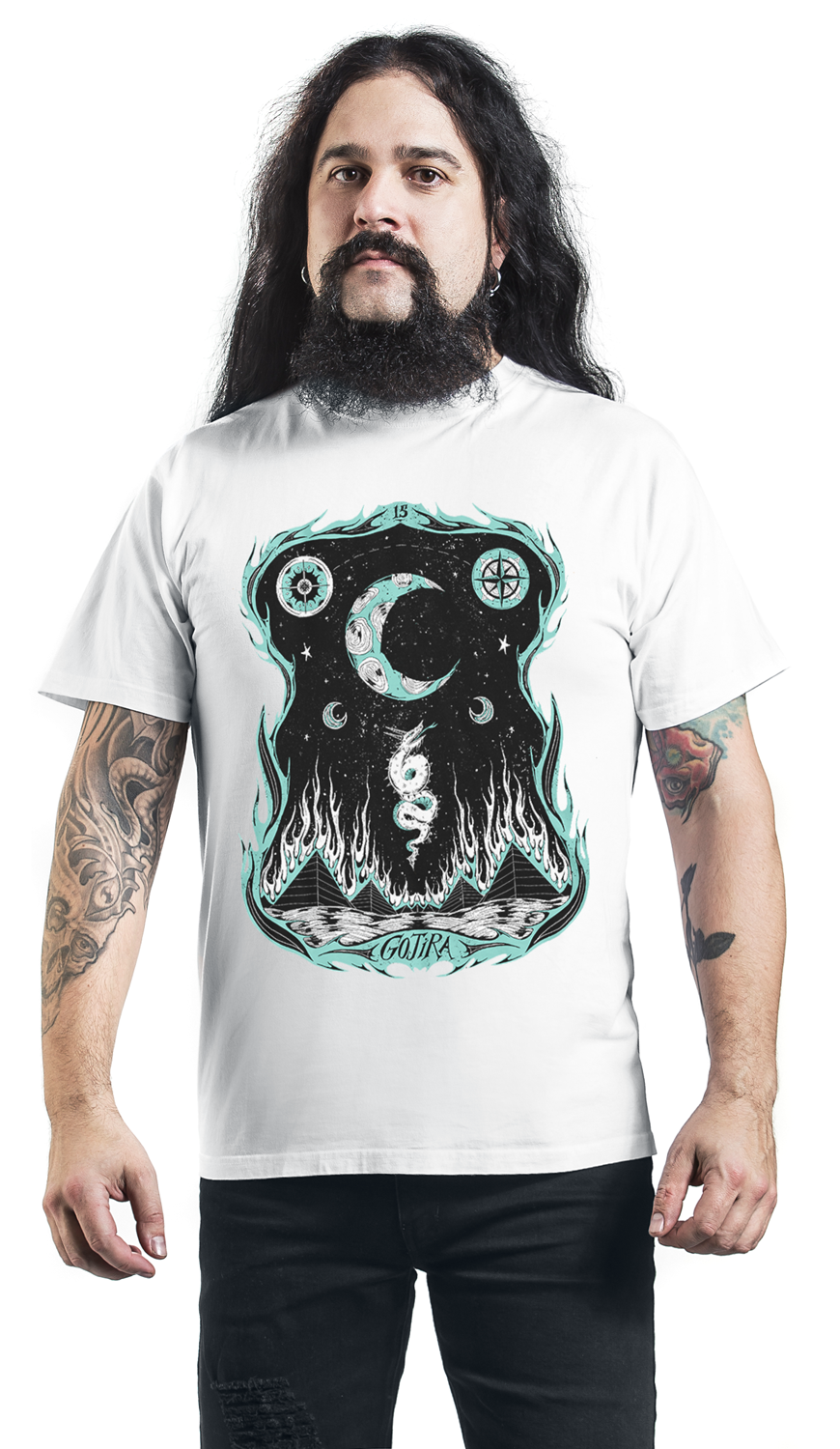 Gojira Dragon's Dwell T-Shirt weiß