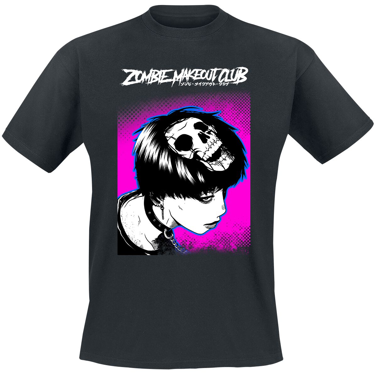 Image of T-Shirt di Zombie Makeout Club - Dead Head - S a L - Uomo - nero
