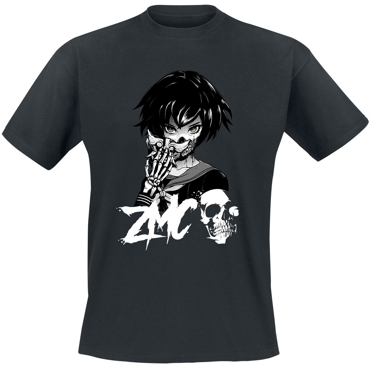 Zombie Makeout Club T-Shirt - ZMC - Mask - S bis XXL - für Männer - Größe XXL - schwarz  - Lizenzierter Fanartikel