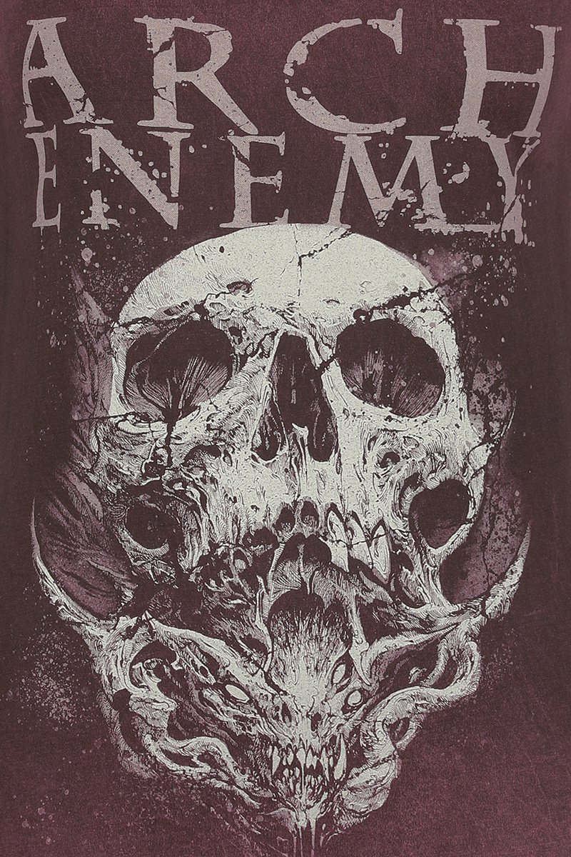 Arch Enemy The Virus T-Shirt weinrot