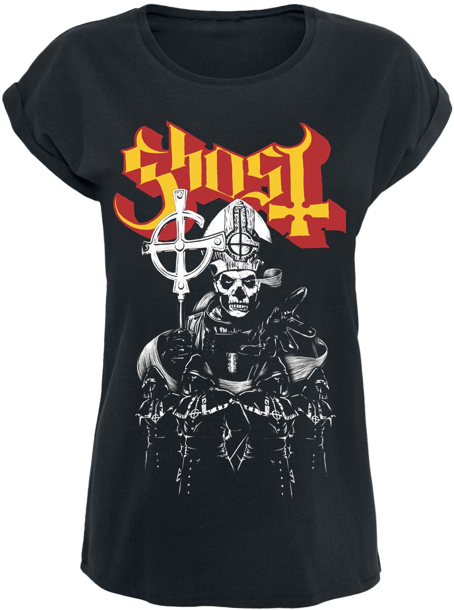 Ghost T-Shirt - Papa 2 GRC - M bis XXL - für Damen - Größe L - schwarz  - Lizenziertes Merchandise!