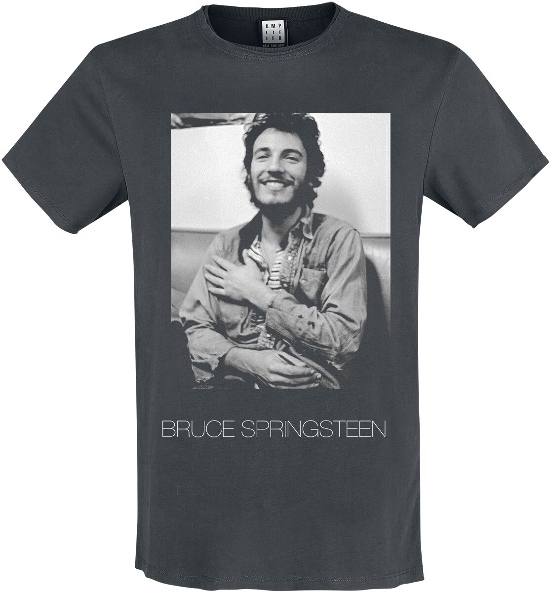 Bruce Springsteen T-Shirt - Amplified Collection - Vintage - XL bis 3XL - für Männer - Größe XL - charcoal  - Lizenziertes Merchandise!