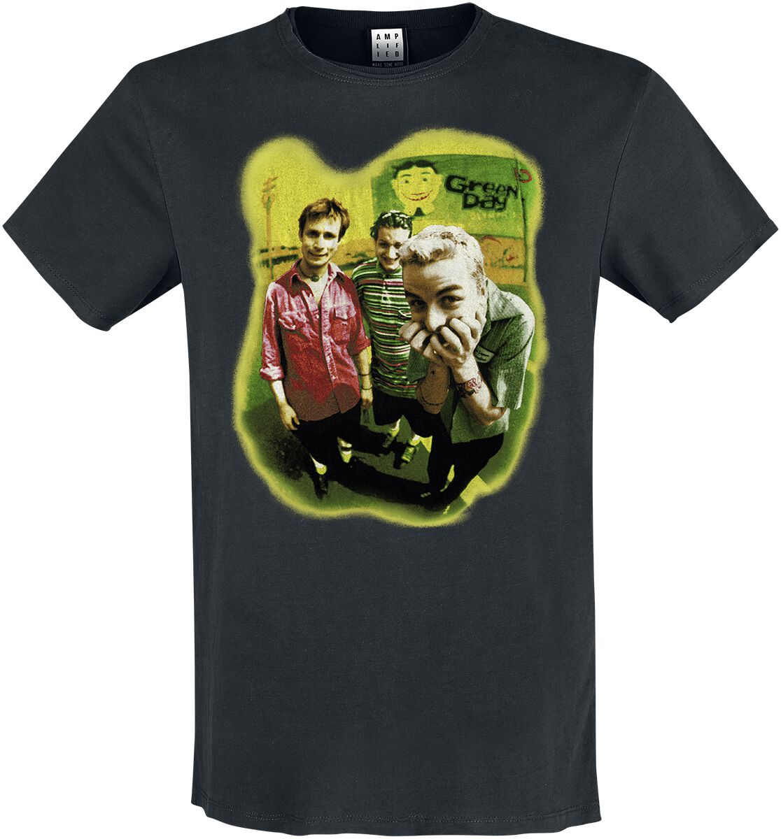 Green Day T-Shirt - Amplified Collection - Mugshot Rebels - M bis XL - für Männer - Größe XL - schwarz  - Lizenziertes Merchandise!