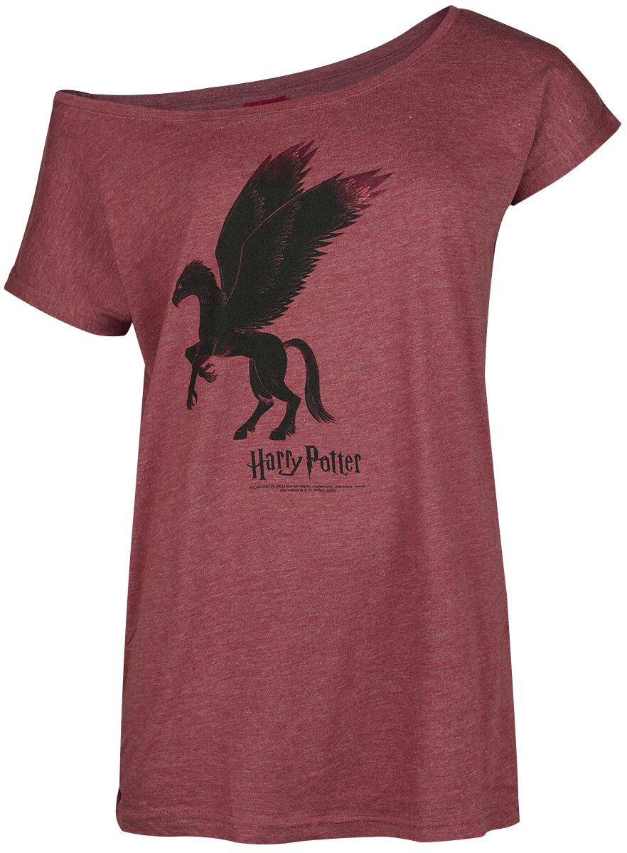 T-Shirt Manches courtes de Harry Potter - Hippogriff - M à 5XL - pour Femme - rouge