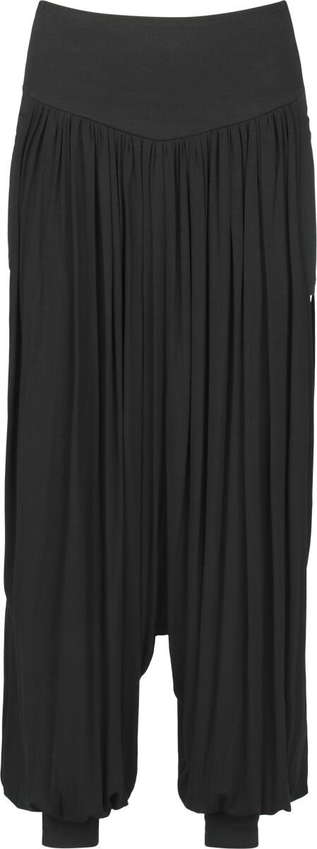 Levně Black Premium by EMP Háremové kalhoty s rozparky na bocích Dámské tepláky černá