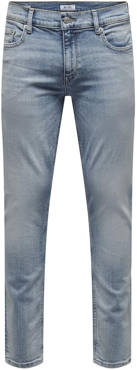 ONLY and SONS Jeans - ONSLoom One LBD 7651 PIM DNM VD - W29L32 bis W36L34 - für Männer - Größe W32L32 - blau