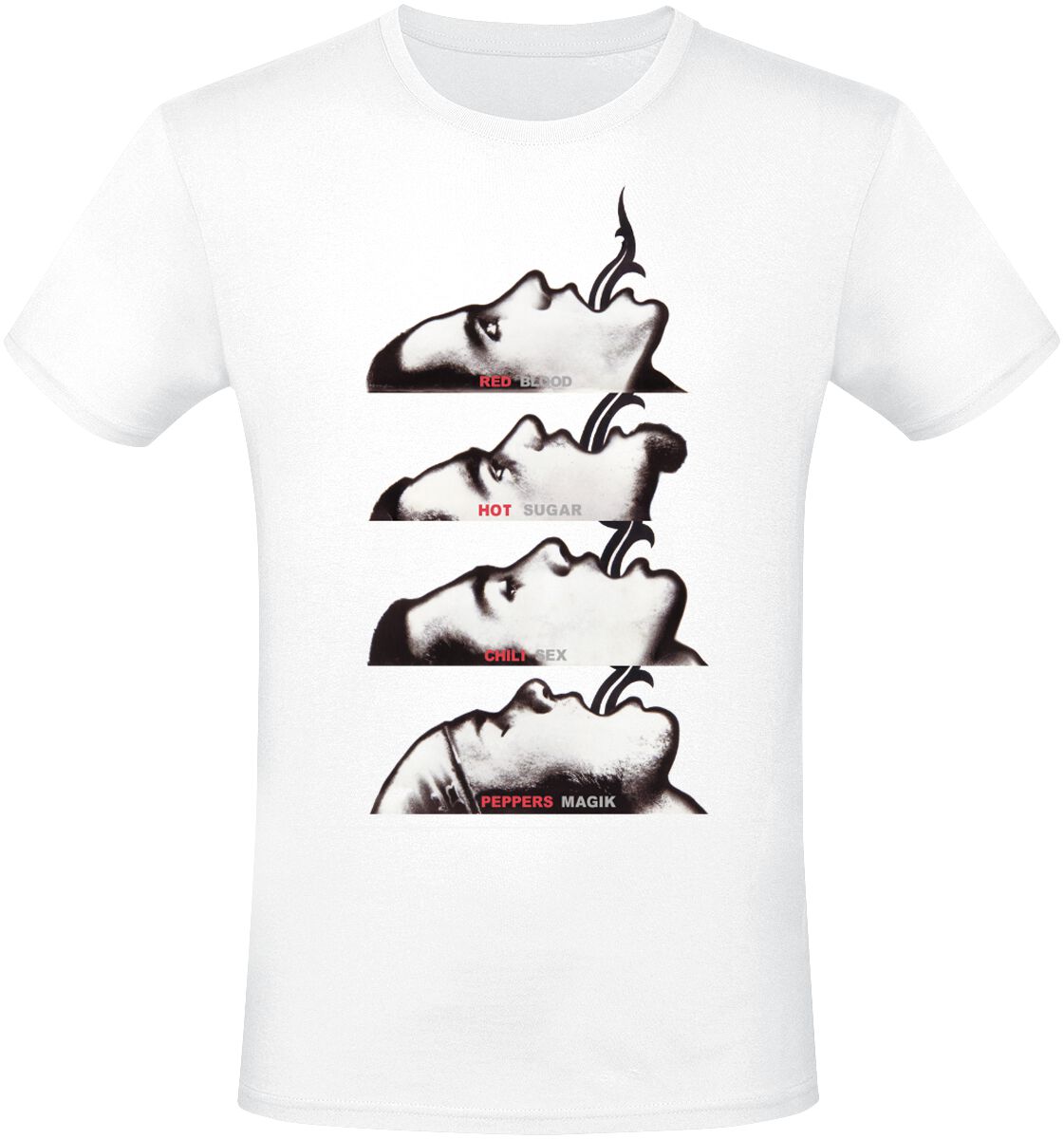 Red Hot Chili Peppers T-Shirt – BSSM Stack – M bis XXL – für Männer – Größe M – weiß – Lizenziertes Merchandise! Red Hot Chili Peppers T-Shirt – BSSM Stack – M bis XXL – für Männer – Größe M – weiß – Lizenziertes Merchandise!