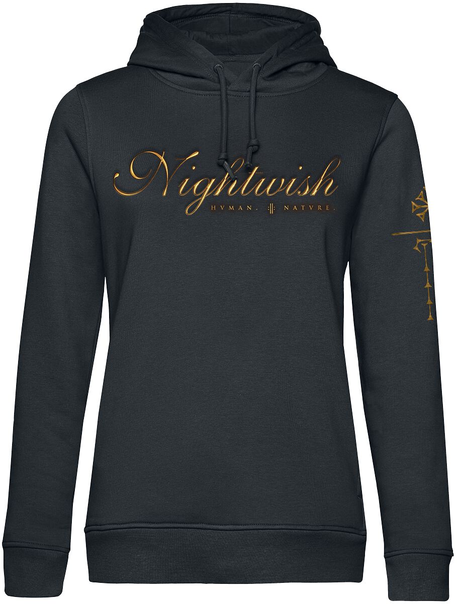 Nightwish Kapuzenpullover - Human. :||: Nature. - M bis XL - für Damen - Größe M - schwarz  - EMP exklusives Merchandise!