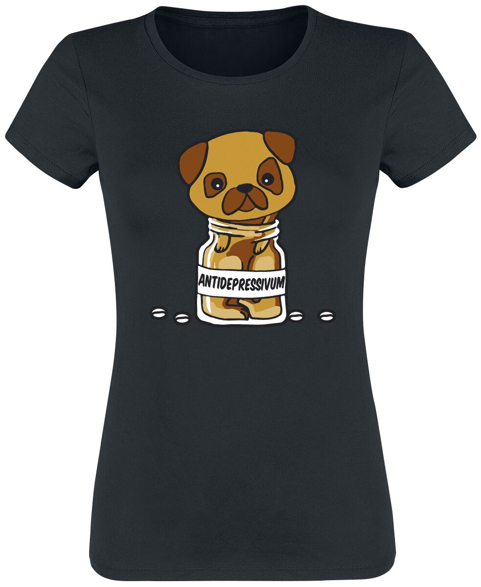 Tierisch Antidepressivum T-Shirt schwarz