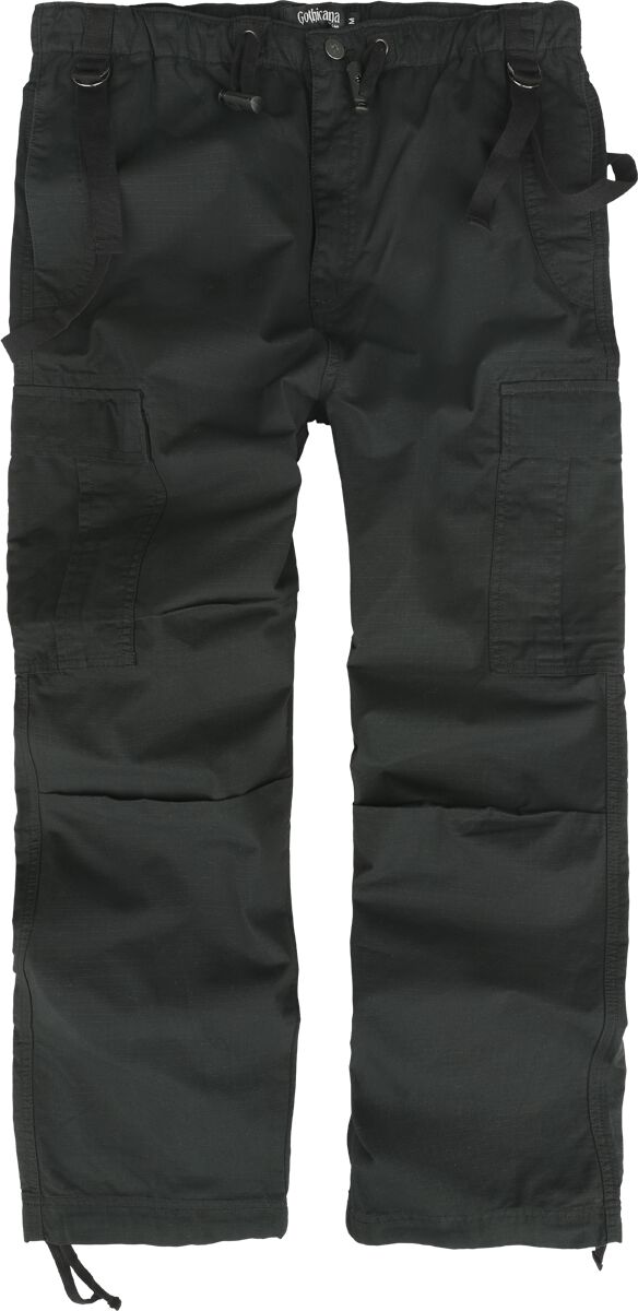 Gothicana by EMP Army Vintage Trousers Stoffhose schwarz in XXL