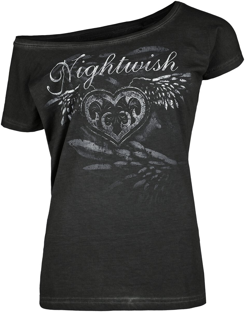 T-Shirt Manches courtes de Nightwish - Stone Angel - S à XXL - pour Femme - noir