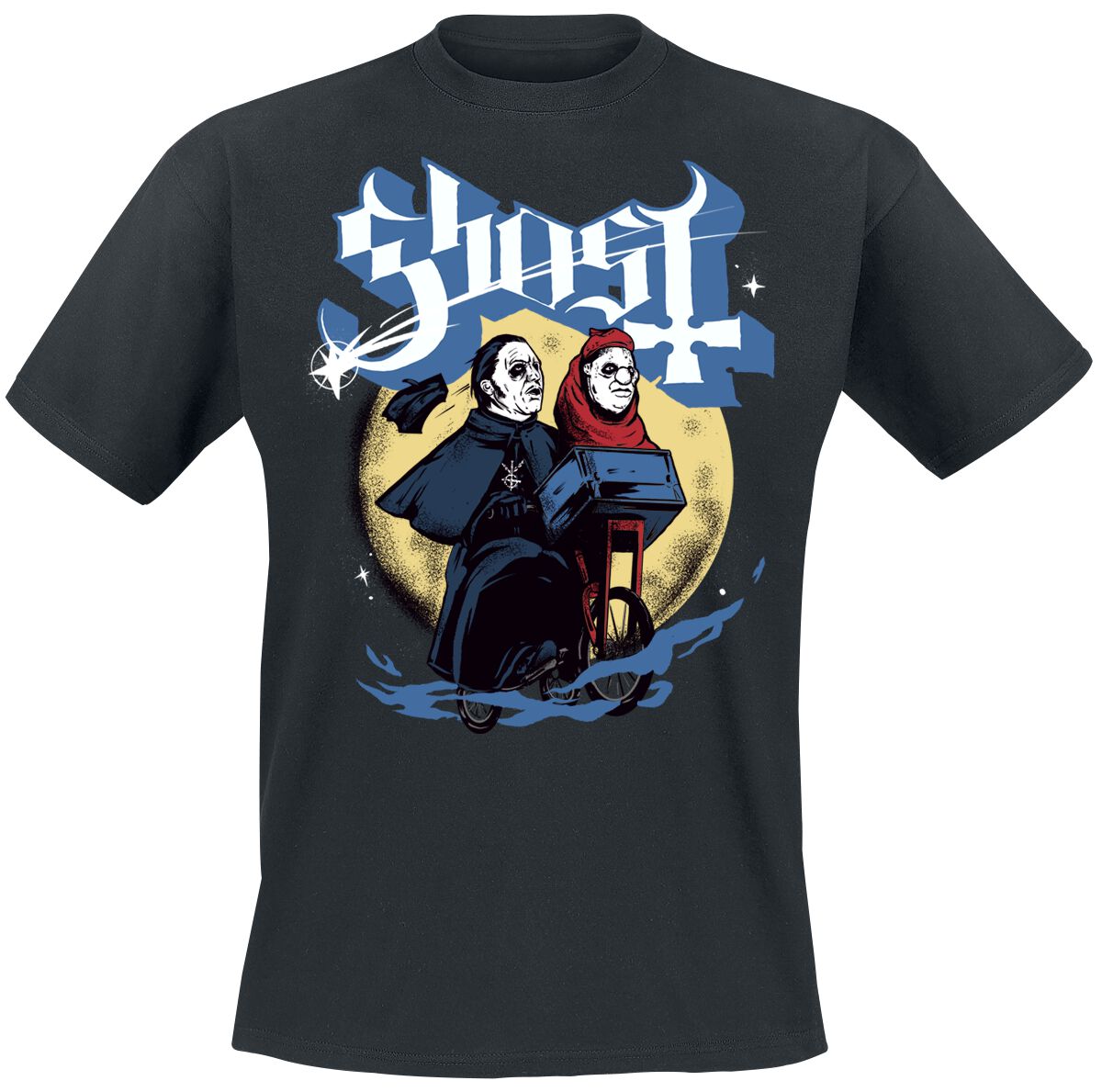 Ghost Moon Shot T-Shirt schwarz in 4XL