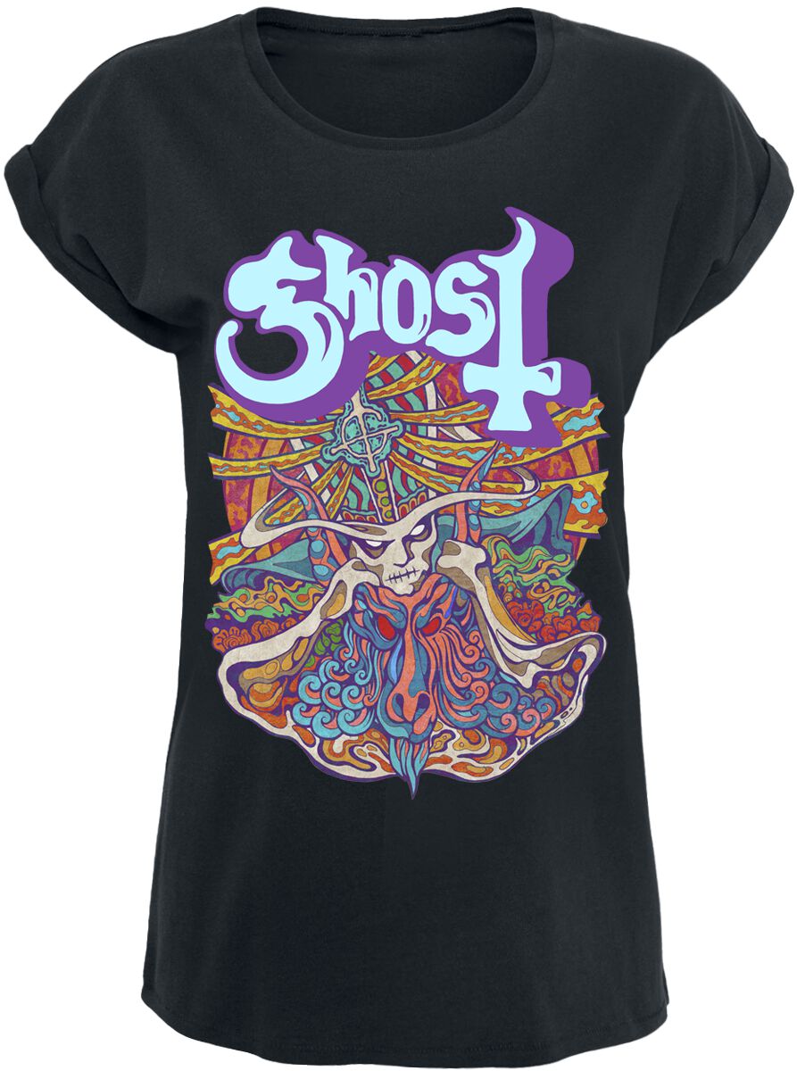 Ghost T-Shirt - 7 Inches Of Satanic Panic - S bis XXL - für Damen - Größe XL - schwarz  - Lizenziertes Merchandise!