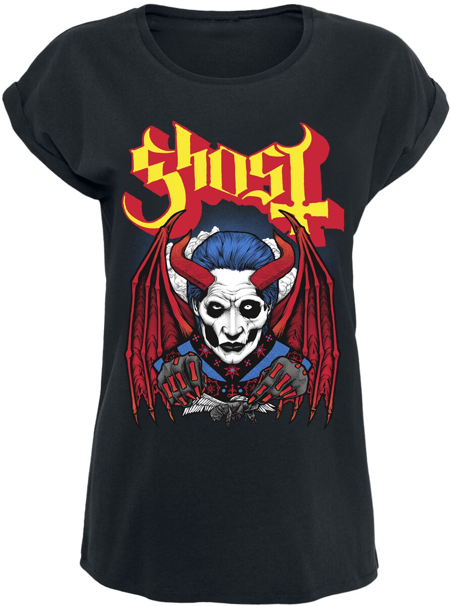 T-Shirt Manches courtes de Ghost - Demoniac - S à XXL - pour Femme - noir