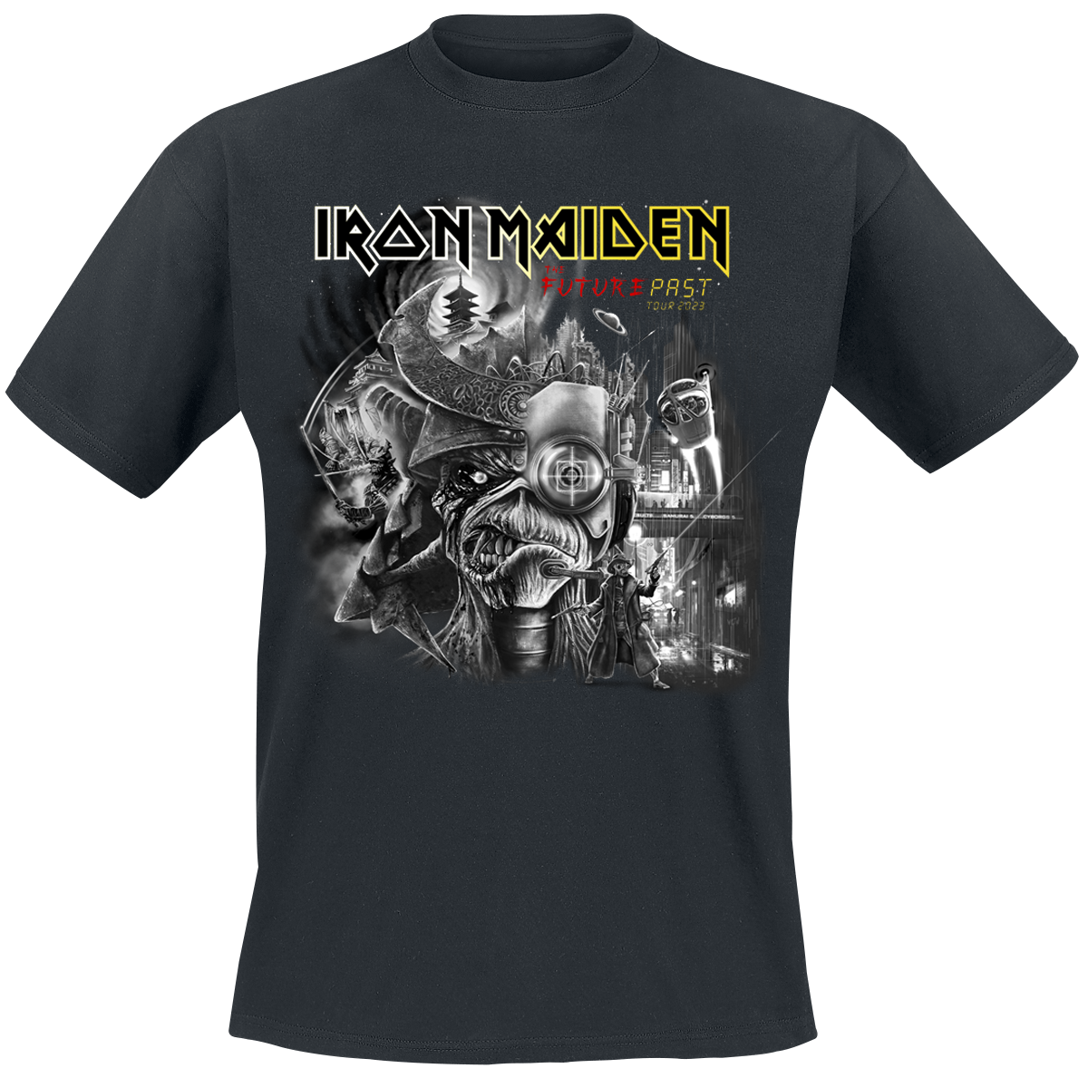 Iron Maiden - The Future Past Tour Art 2023 - T-Shirt - schwarz