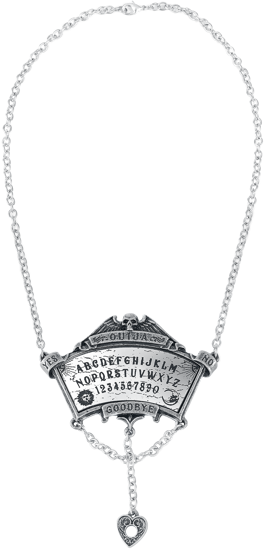 Alchemy Gothic - Gothic Halskette - Crowley´s Spirit Board - für Damen - silberfarben