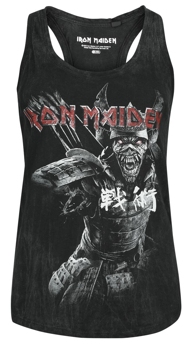 Iron Maiden Top - S bis XXL - für Damen - Größe S - anthrazit  - Lizenziertes Merchandise!