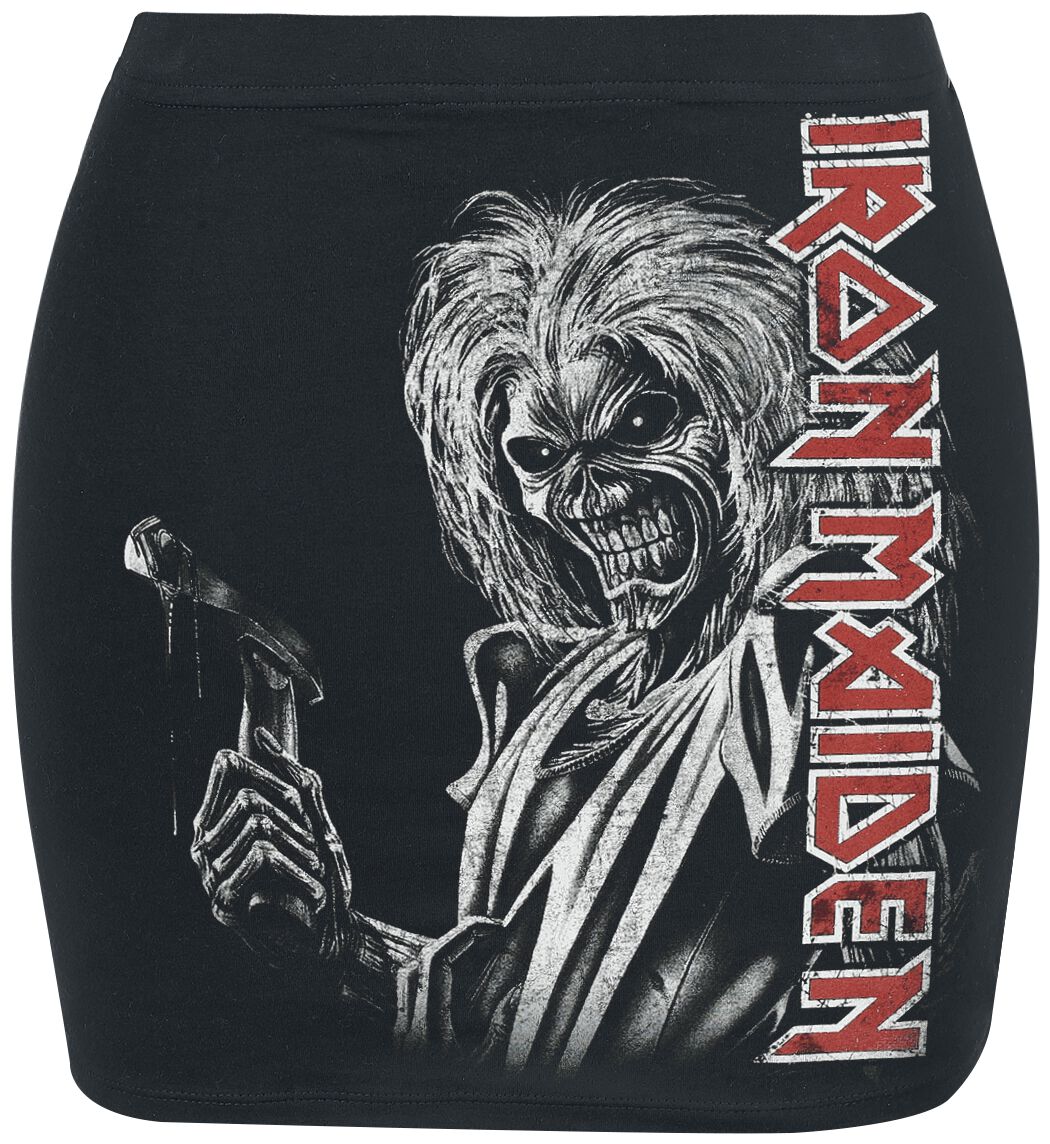 Iron Maiden Killer Kurzer Rock schwarz in L