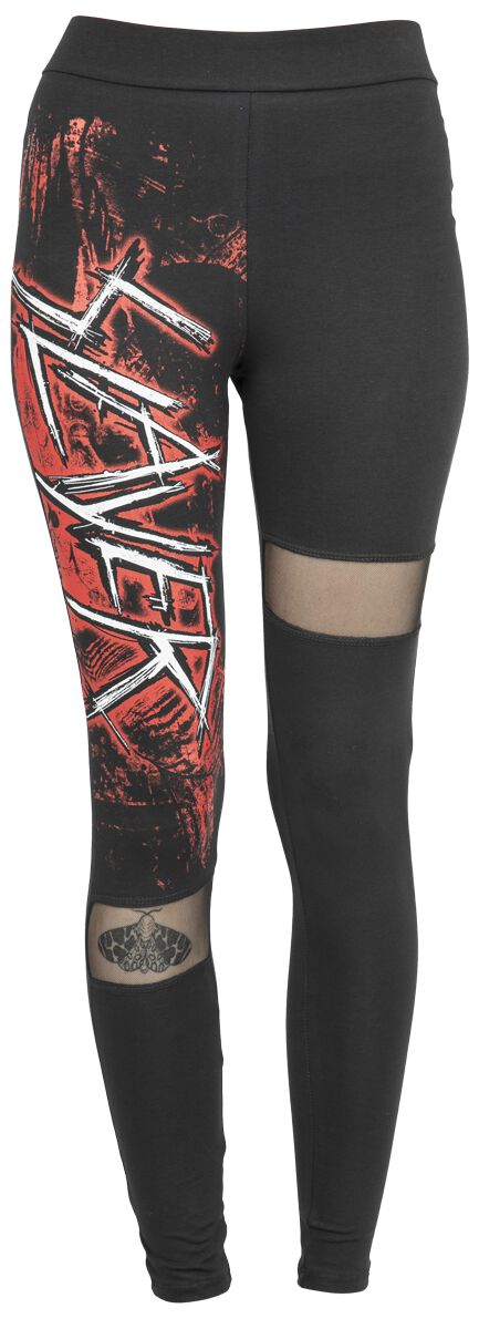 Slayer Leggings - Mongo - S bis XL - für Damen - Größe M - schwarz  - Lizenziertes Merchandise!