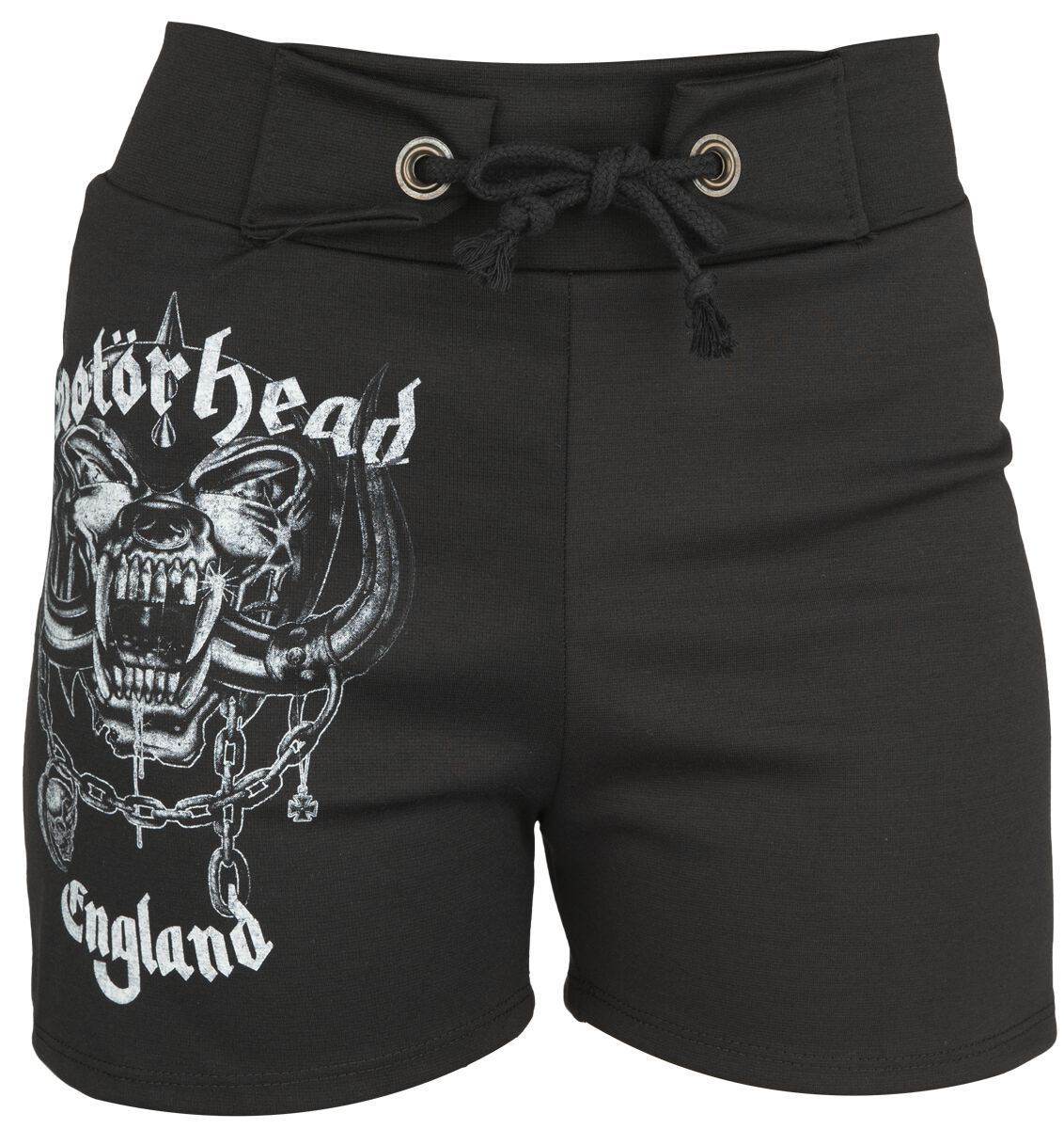 Levně Motörhead Logo England Dámské šortky černá