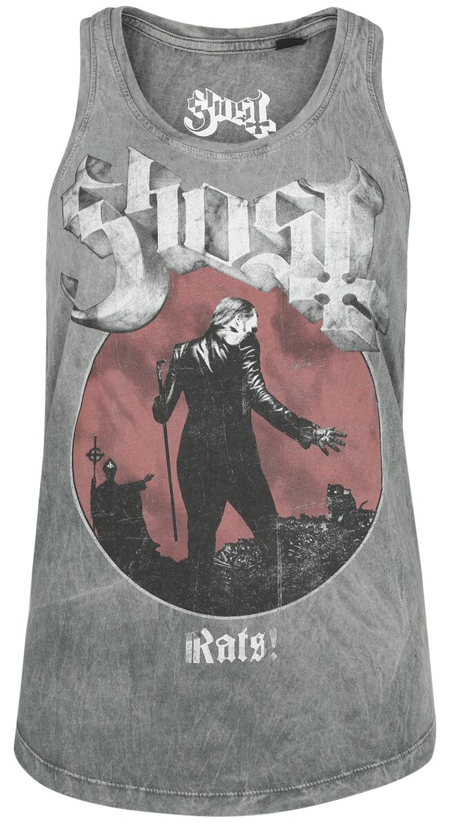 Ghost Rats Top grau in 4XL