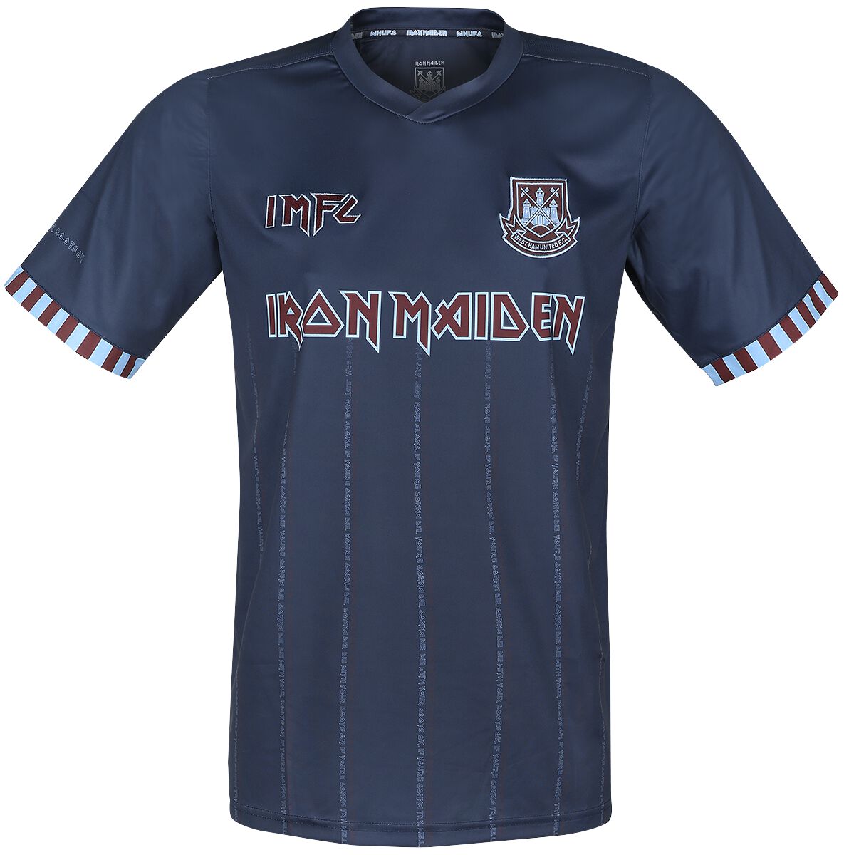 Iron Maiden Trikot - IMFC West Ham Jersey - S - Größe S - blau  - Lizenziertes Merchandise!