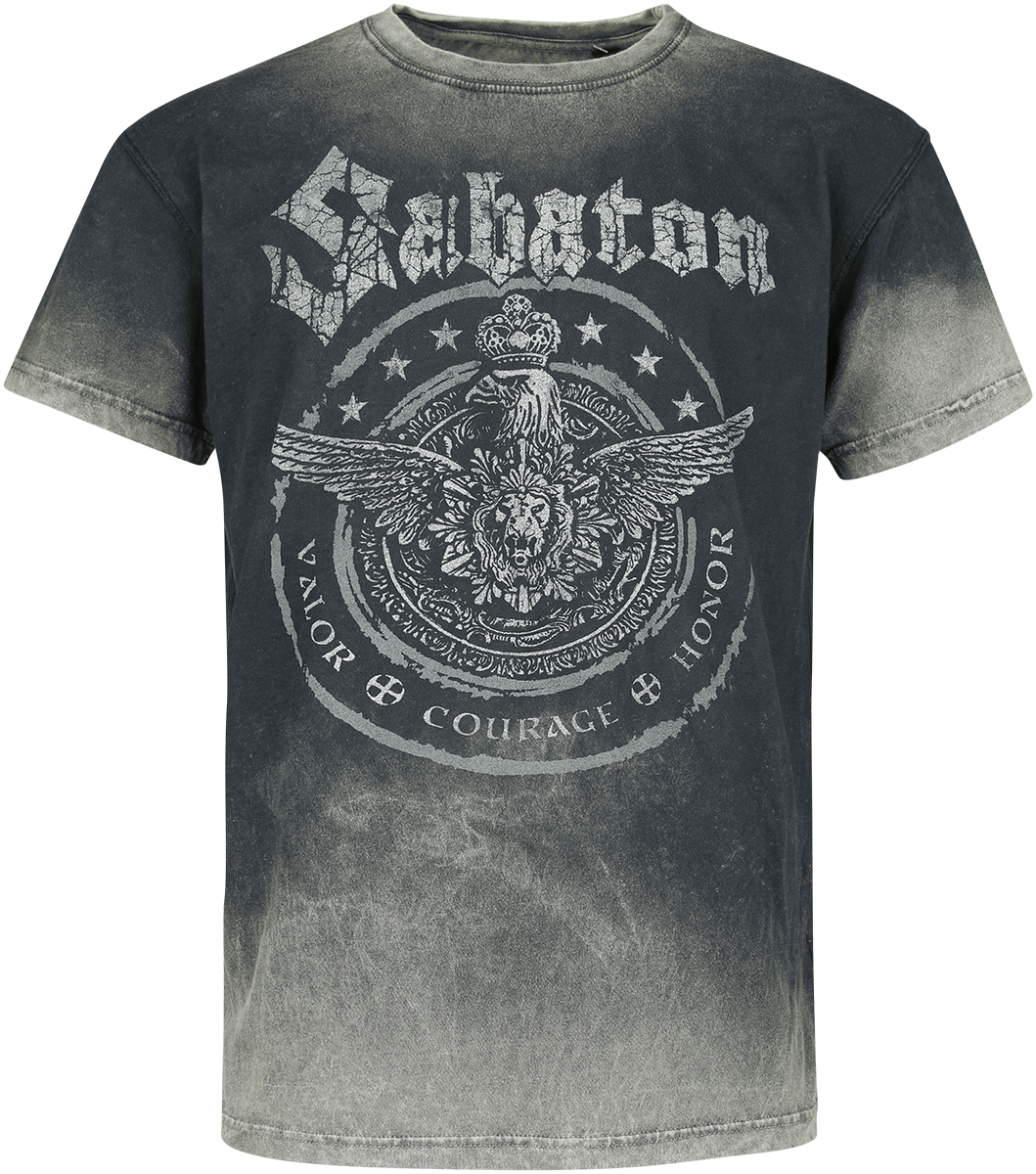 Sabaton - Valor Courage Honor - T-Shirt - charcoal - EMP Exklusiv!