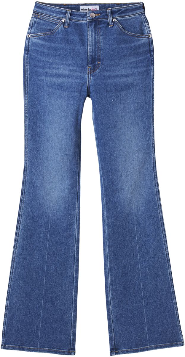 Wrangler Jeans - Barbie Westward - W25L32 bis W32L32 - für Damen - Größe W29L34 - blau
