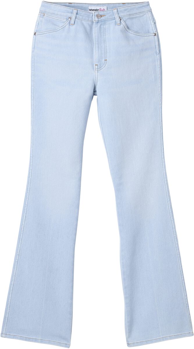 Wrangler Jeans - Barbie Westward - W25L32 bis W32L32 - für Damen - Größe W28L34 - blau