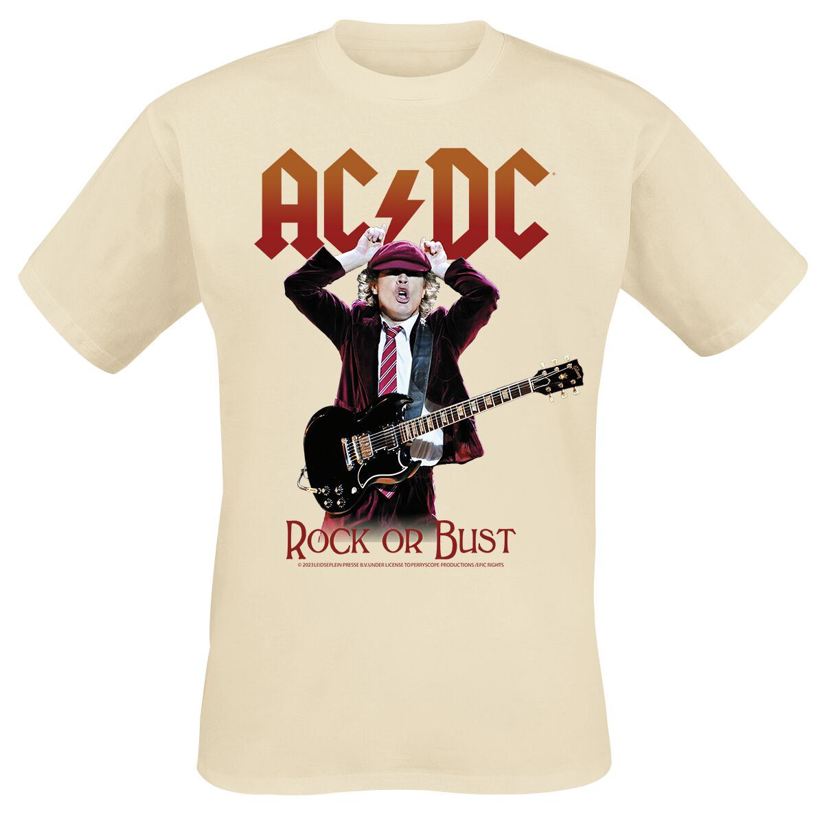 Levně AC/DC Rock Or Bust Tričko písková