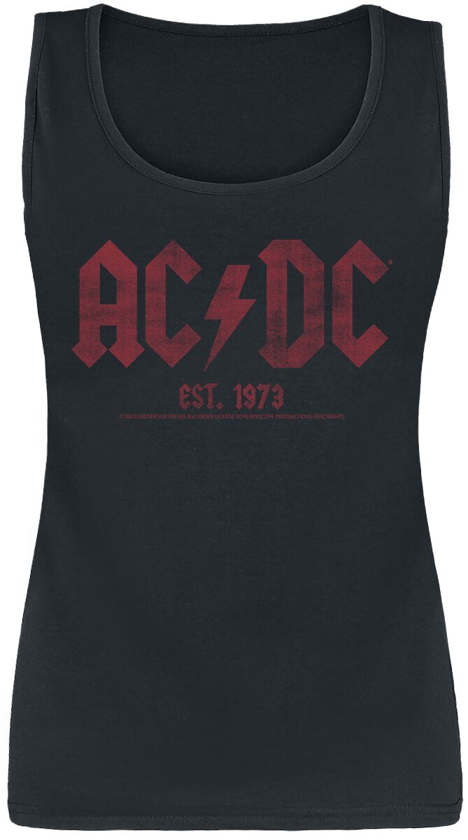 Levně AC/DC Est. 1973 Dámský top černá