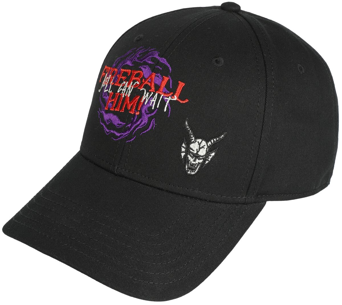 Stranger Things Cap – Fireball Him – schwarz – Lizenzierter Fanartikel Stranger Things Cap – Fireball Him – schwarz – Lizenzierter Fanartikel