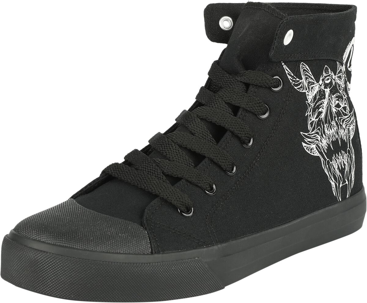 Gothicana by EMP Sneaker high - Sneaker with Devil and Snake Print - EU37 bis EU46 - Größe EU46 - schwarz