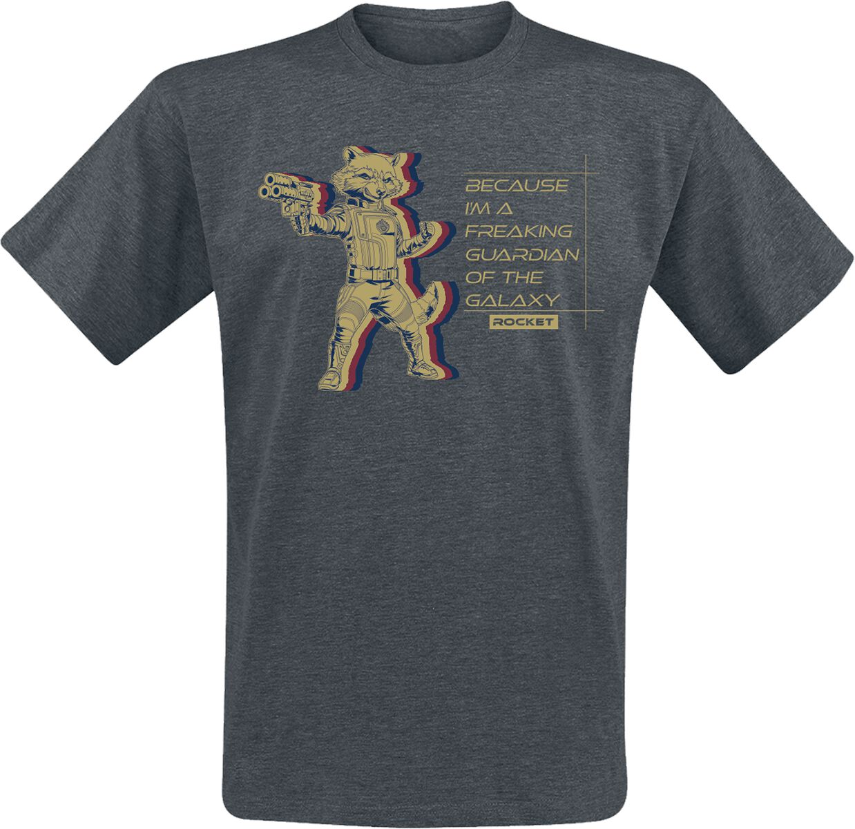 Guardians Of The Galaxy Vol. 3 - Rocket T-Shirt grau in M