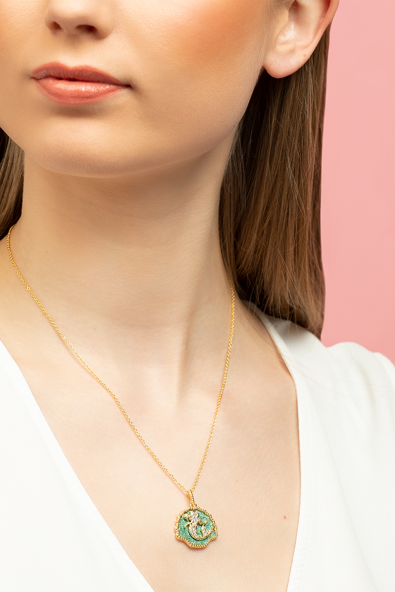 Arielle, die Meerjungfrau - Disney Halskette - Muschel - für Damen - goldfarben  - Lizenzierter Fanartikel