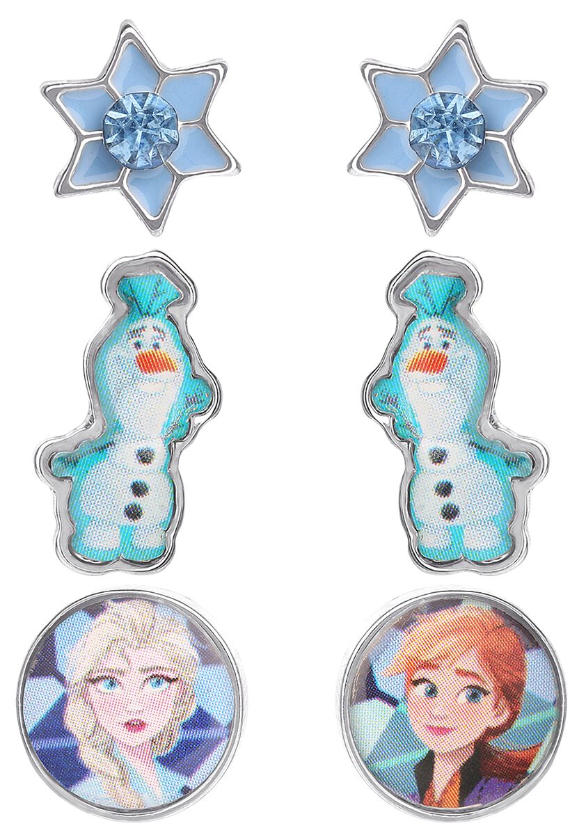 Image of Set di orecchini Disney di Frozen - Characters - Donna - colore argento