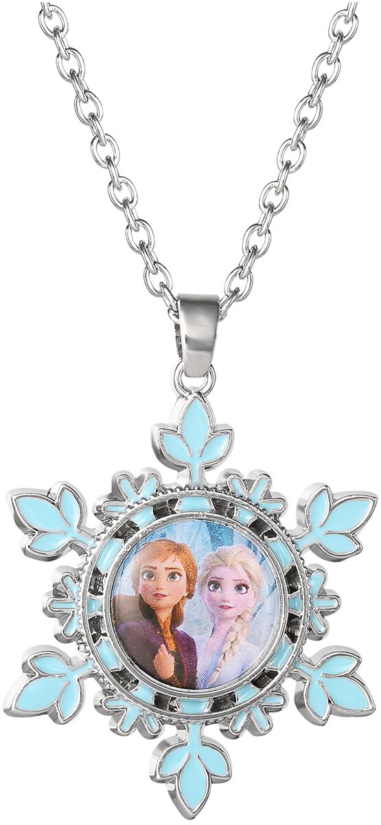 Die Eiskönigin - Disney Halskette - Anna und Elsa - für Damen - silberfarben  - Lizenzierter Fanartikel