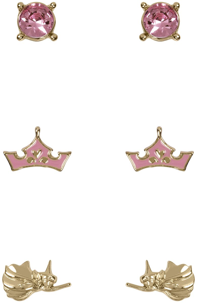 Image of Set di orecchini Disney di La Bella Addormentata Nel Bosco - Crown - Donna - dorato