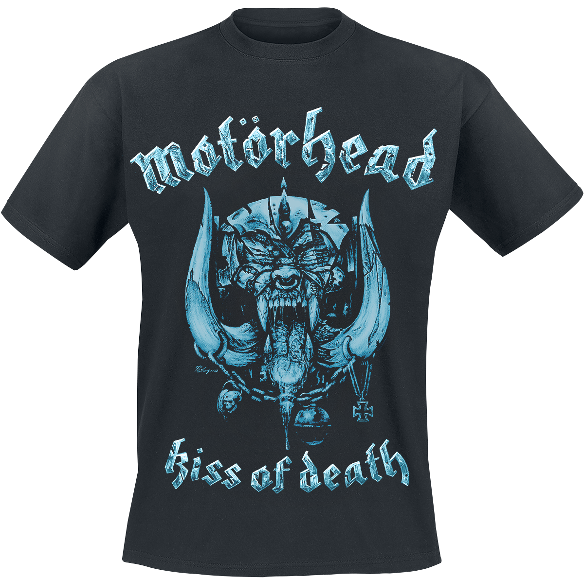 Motörhead - Kiss Of Death Warpig Cut Out - T-Shirt - schwarz