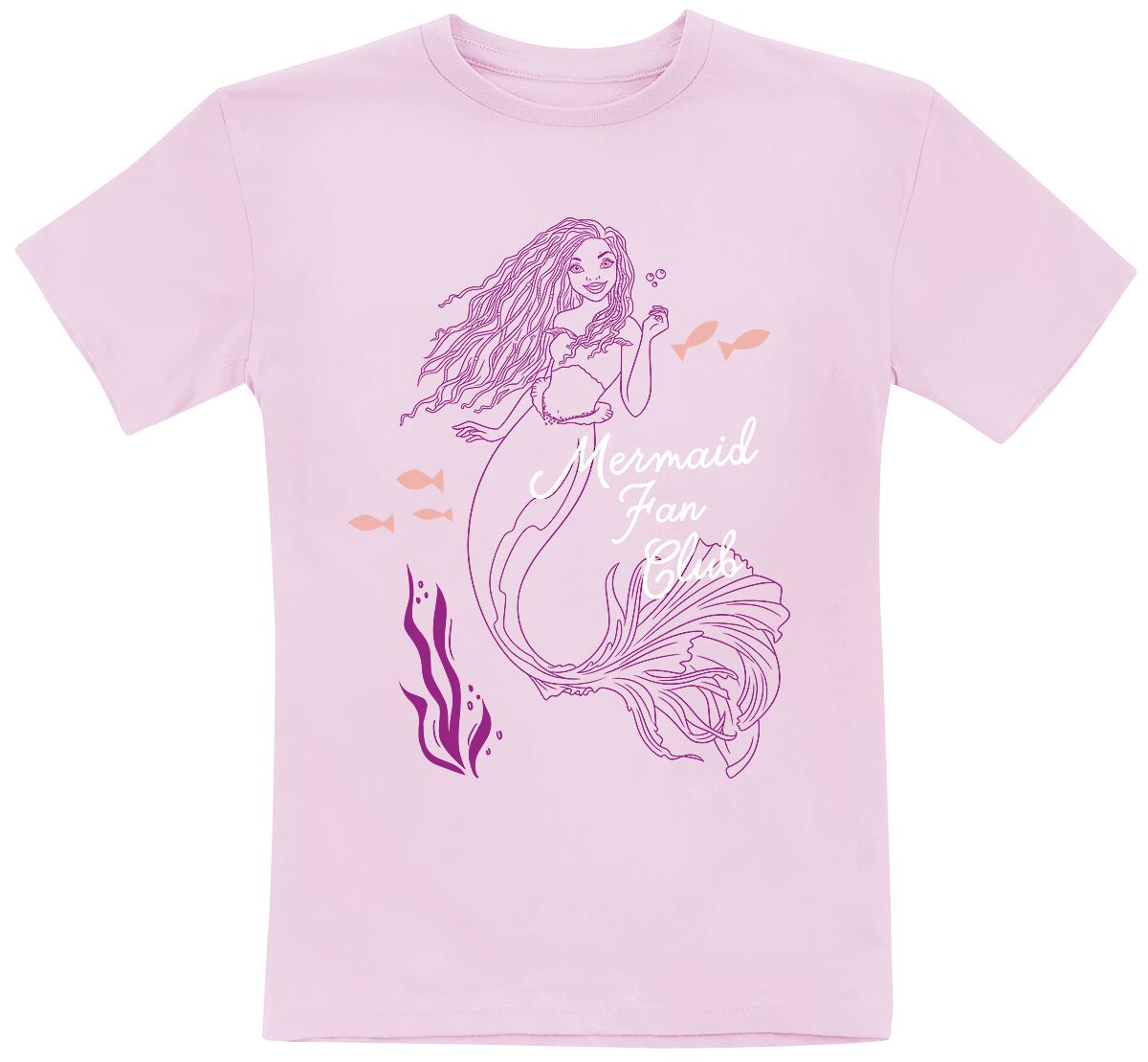 Levně Ariel - Malá mořská víla Mermaid Fan Club detské tricko světle růžová