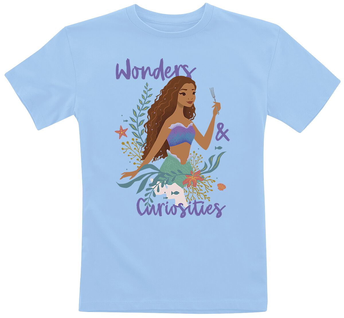 Levně Ariel - Malá mořská víla Wonders And Curiosities detské tricko modrá
