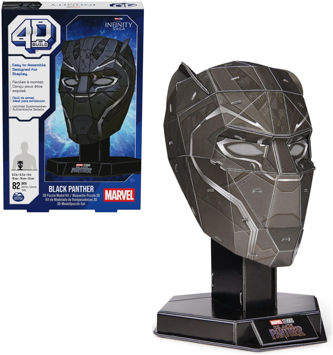 Black Panther 4D Build - Black Panther Puzzle schwarz