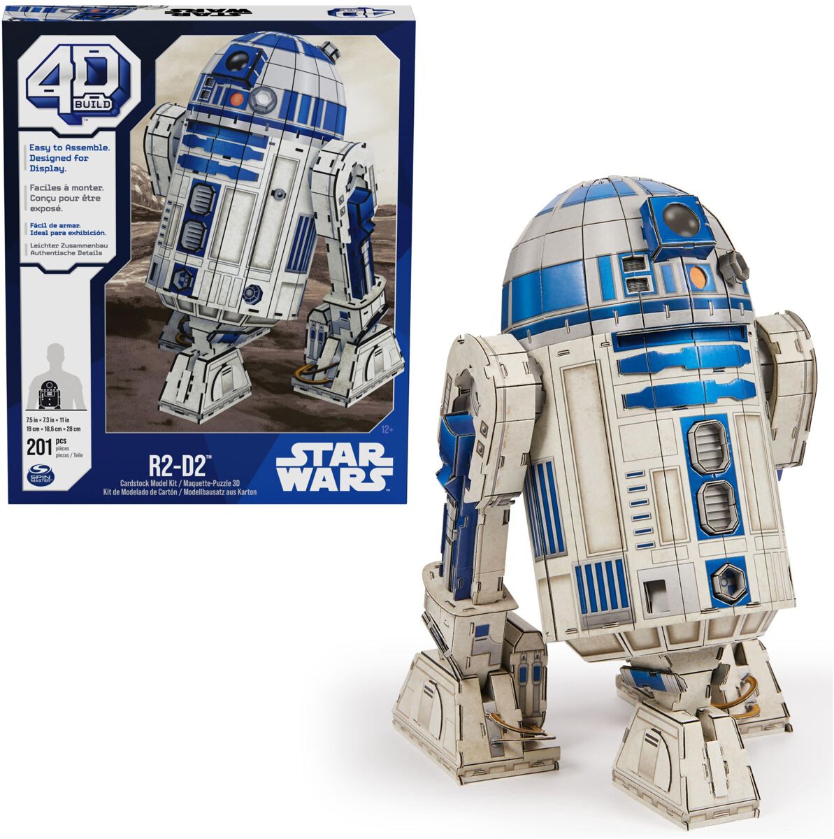 Star Wars 4D Build - R2-D2 Puzzle weiß blau